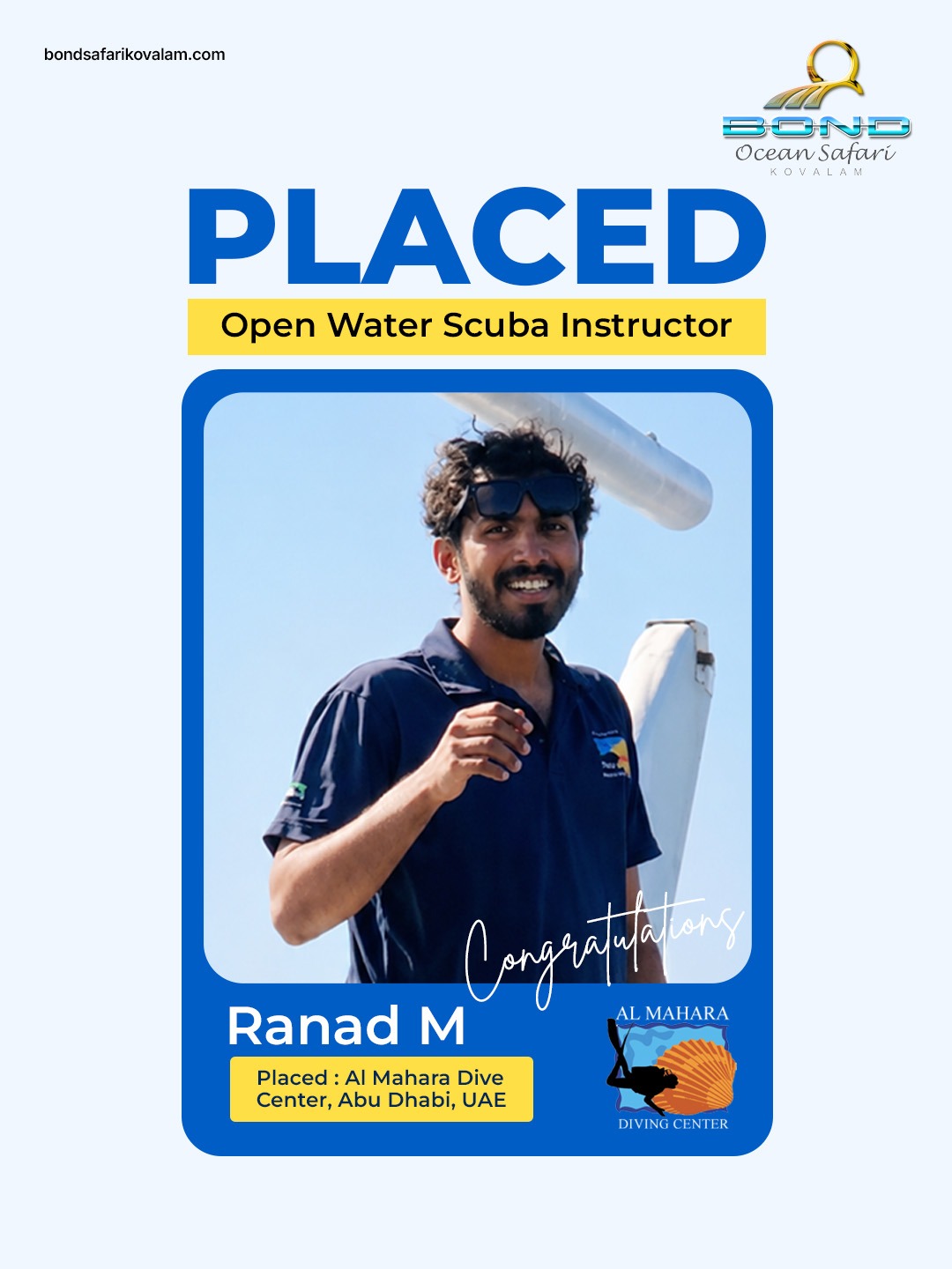 Ranad M, Open Water Scuba Instructor